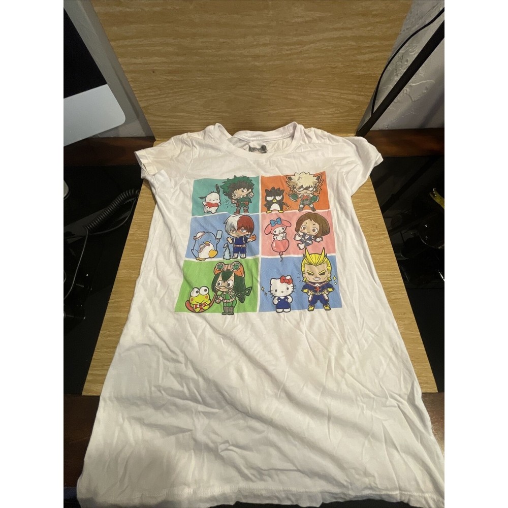 My Hero Academia X Hello Kitty and Friends. Shirt. Women. X-Small Cap Sleeve BS3